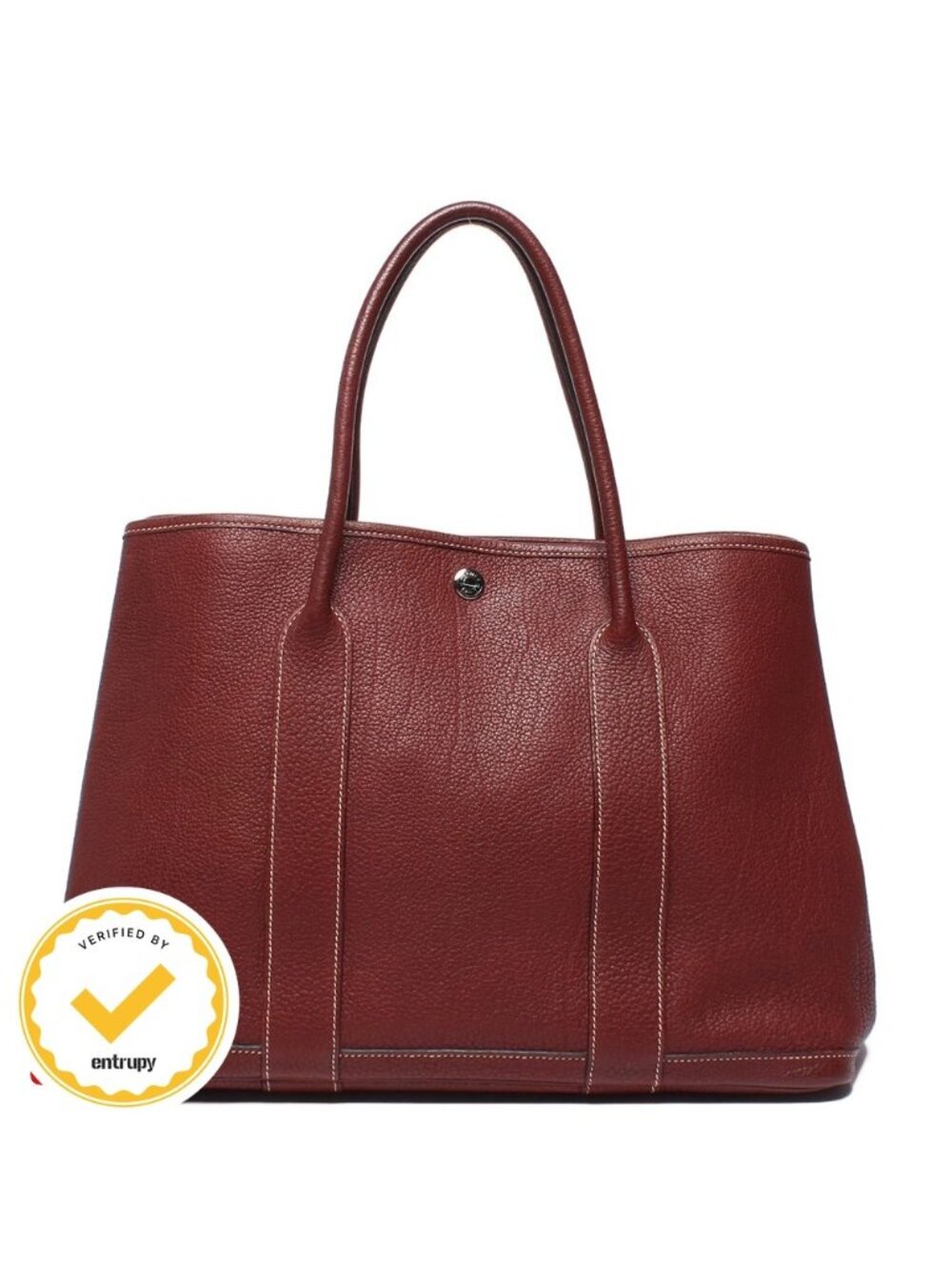 Hermes Tote Bag Silver Garden Party PM
